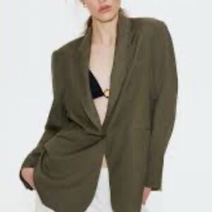 Nwt. H&M army green blazer